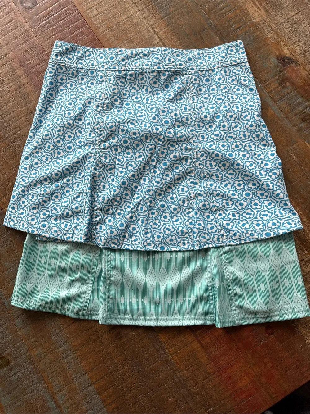 RipSkirt Hawaii Wraps Lot Of 2 Skirts Medium Length 1 Blue Tropical Beachwear